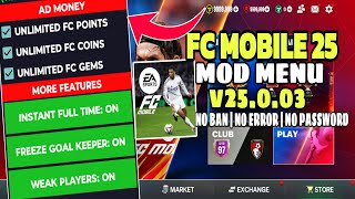 New! Fc Mobile MOD MENU V25.0.03 | No Error - Fc Points | Fc Mobile MOD MENU