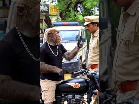 Police Se Lafda😱😳,Bantoo Bhai ki Parking Pe Ladai🔥🚨 #monkeyvlog #aimonkeyvlog #bantoobhai