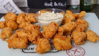 Cómo hacer Kibbeling: bocados de bacalao marinado, doraditos y crujientes