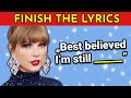 Taylor Swift Song Lyrics Challenge