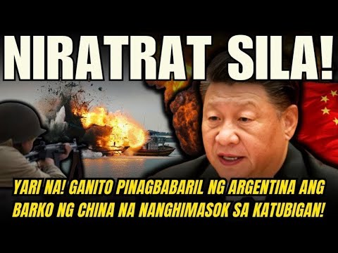 NIRATRAT SILA! BARKO NG CHINA NA NANGHIMASOK SA KATUBIGAN! PINAPUTUKAN NG COAST GUARD NG ARGENTINA!