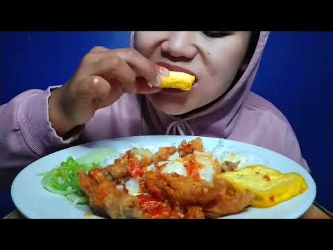 MUKBANG CEKER CRISPY PEDAS + TAHU PAKAI NASI | ASMR