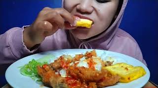 MUKBANG CEKER CRISPY PEDAS + TAHU PAKAI NASI | ASMR