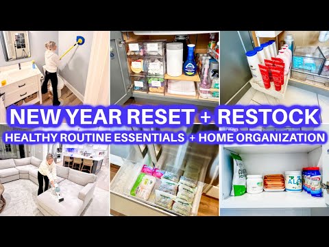 🧼 NEW YEAR RESET + RESTOCK + ORGANIZE + CLEAN WITH ME | CLEANING MOTIVATION | JAMIE'S JOURNEY