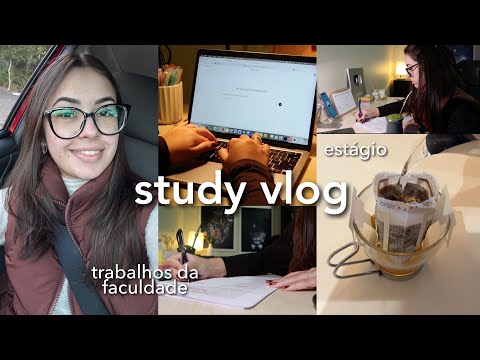 study vlog | muitos trabalhos da faculdade, estágio em direito, rotina e + ⚖️✨