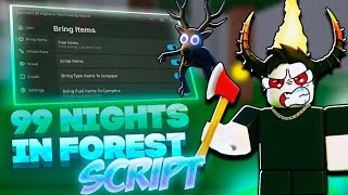 99 Nights in the Forest SCRIPT Gui with BRING ALL ITEMS, KILL AURA, TELEPORT & ESP! *NO KEY*