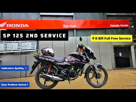 Sp 125 2nd Service Full Details || Service cost Full Free 😍 || Rock On Road