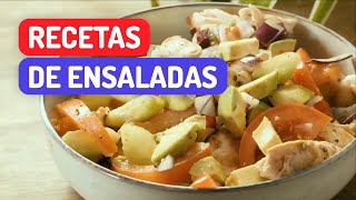 Recetas de ENSALADAS de FRUTAS y VERDURAS FRESCAS