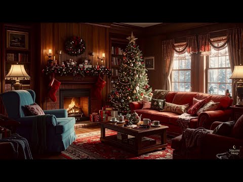 1980s ✨ Nostalgic Christmas 🎄 | Cozy Fireplace Crackling, Retro Holiday Ambience & Warm Memories ✨