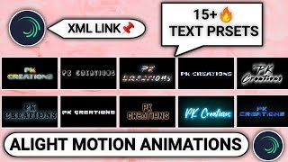 Alight Motion Presets Pack