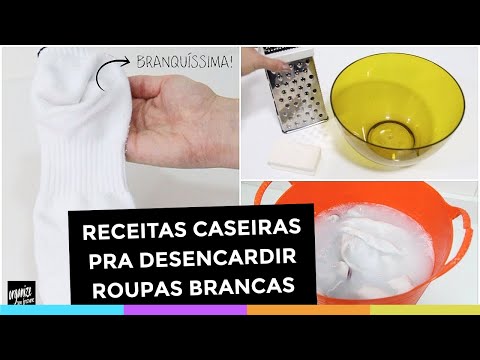 COMO DESENCARDIR E CLAREAR ROUPAS BRANCAS DE FORMA FÁCIL E BARATA! Organize sem Frescuras