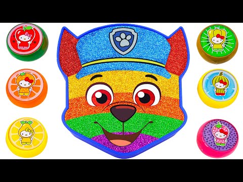 ASMR Slime Video l How To Make Rainbow Paw Patrol Bathtub With Glitter Slime | Best Of Yo Yo Idea