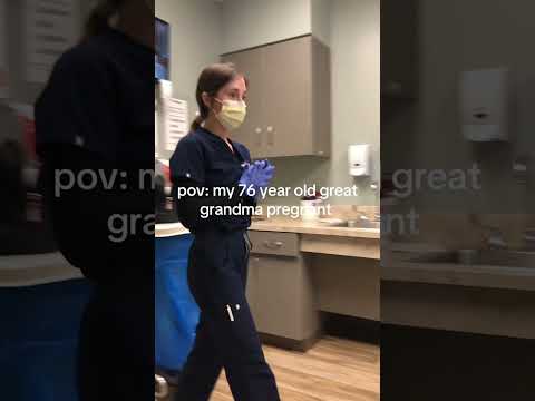 The nurse was itching to tell grandma that tea 😭 #shorts #pregnancy #trending