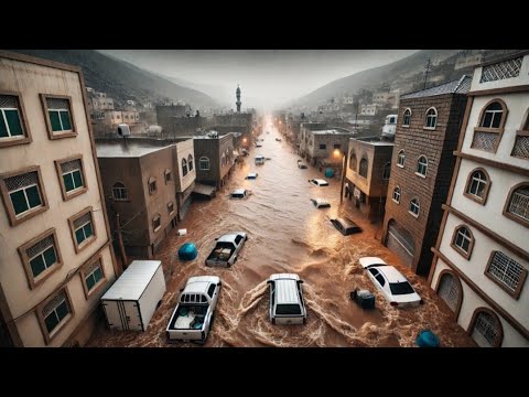 رجال ألمع تحت المطر.. برد وأجواء ولا أروع!