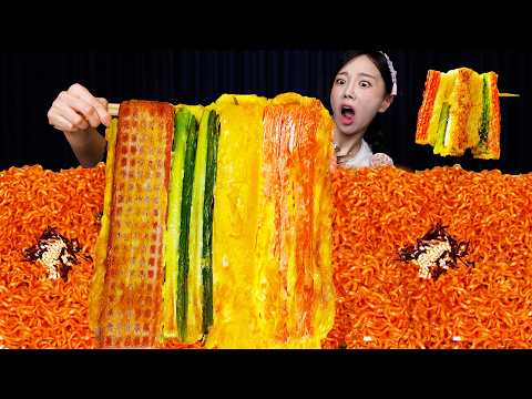 직접만든 초대왕 꼬치전 20배 실화냐? Giant 20x Korean Traditional Pancake Challenge Ssoyoung ASMR