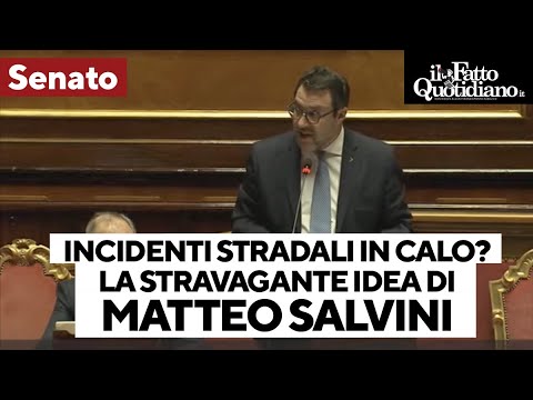 La stravagante teoria di Salvini sugli incidenti stradali in calo: "Succede perché se ne parla..."