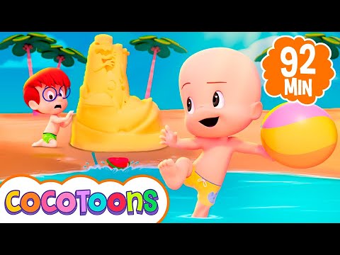 A Canção do Frio e do Calor no verão 🔥🥶 e mais musicas infantis de Cleo e Cuquin| Cocotoons Brasil