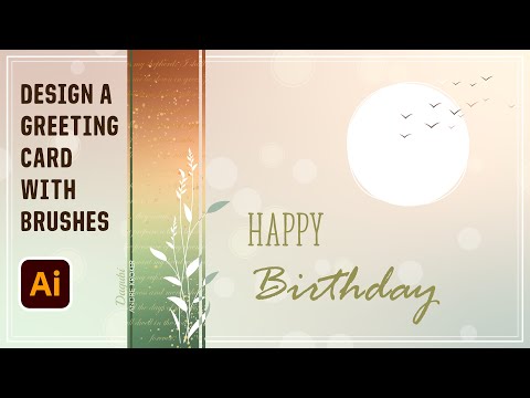 How I Design a Greeting Card in Adobe Illustrator with Brushes