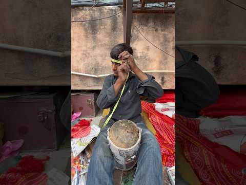 The Amazing Method Of Tying A Turban While Sitting 😱By On The Road.