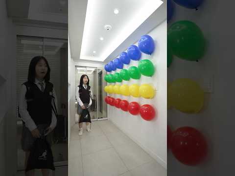제한시간 내 돈 풍선 터트리기