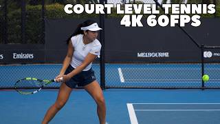 Alex Eala vs Coco Gauff Court Level point play | 4K 60FPS 2026
