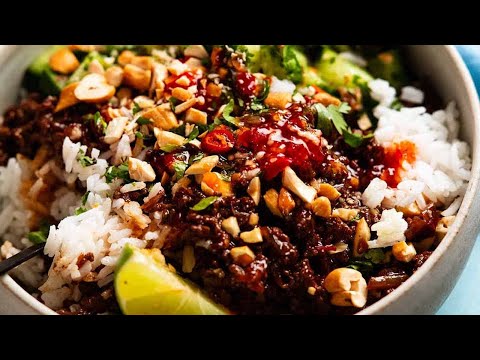 Thai Sweet Chilli Beef Bowls