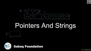 Pointers And Strings