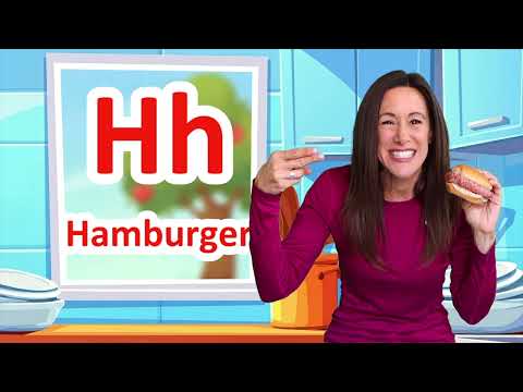 Alphabet Song H is for Hamburger Phonics Children Kids Learn to Read Preschool Letters Patty Shukla