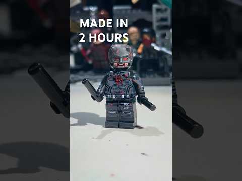 Easy custom LEGO Daredevil Born Again S2 minifig