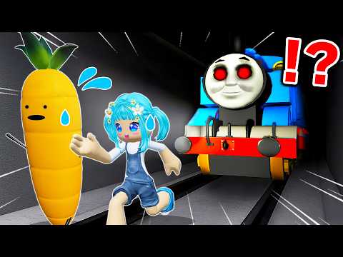 ひみつのおるすばんの食べ物と超怖いトーマスから逃げるロブロックス😱🚂💨【ROBLOX】