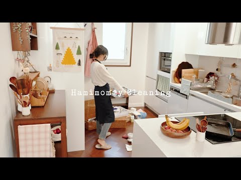 SUB) 정리 좋아하는 주부, 주방에서 정리하고 청소하는 일상ㅣClean & Organize Kitchen with meㅣHamimommy