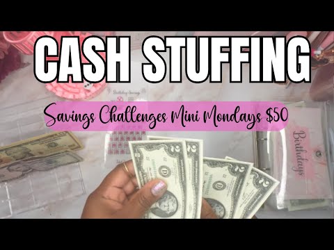 Savings Challenge Cash Stuffing! Mini Monday October 2025 Month Ahead Budget Binder