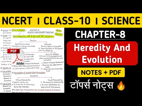 NCERT । Class 10th Science । Chapter-8 Heredity And Evolution  । Ncert Class 10th Science Notes