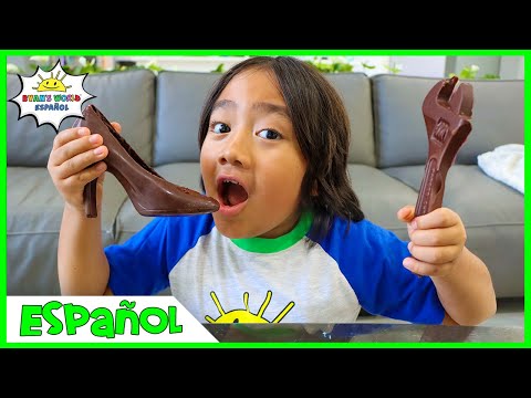 Desafío de chocolate de Ryan con Edible Candy vs Real