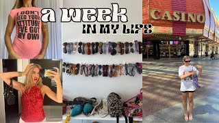 WORK WIML | Back home, re-organizing inventory, Vegas prep, & a day of thrifting!