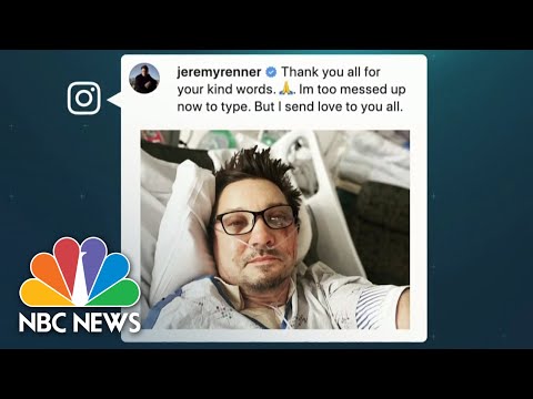 Jeremy Renner shares Instagram photo from hospital bed