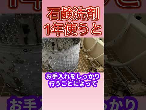 石鹸洗剤を1年使うと…こんな事に！？