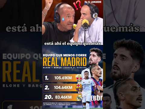 🚨 EL DATO QUE RETRATA AL REAL MADRID: ¡EL QUE MENOS CORRE DE LA LIGA! #shorts #fcbarcelona