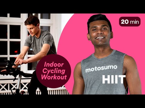 20 Minute HIIT Burn Calories Indoor Cycling Workout | Motosumo