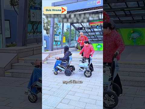 Cô gái đi rước mẹ bằng chiếc xe đặc biệt #shorts