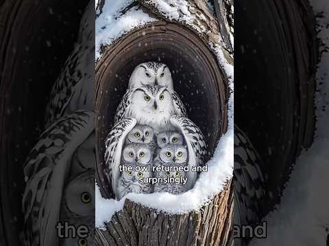 The weak owl found after the storm #animals #love #shorts