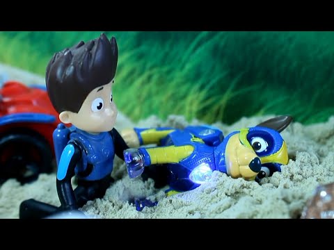 PAW PATROL le explota un METEORITO patrulla canina cachorros toys juguetes mighty pups