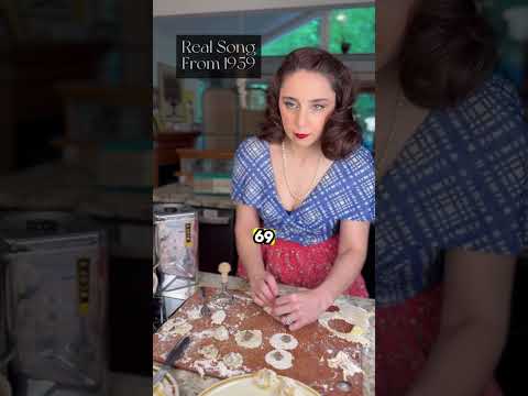 Rocket 69 🎙️ Connie Allen #vintage #1950s #fallout #watchmecook #cappeletti #pasta #brokenrecords