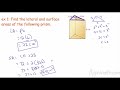 Surface Area and Volume of Prisms