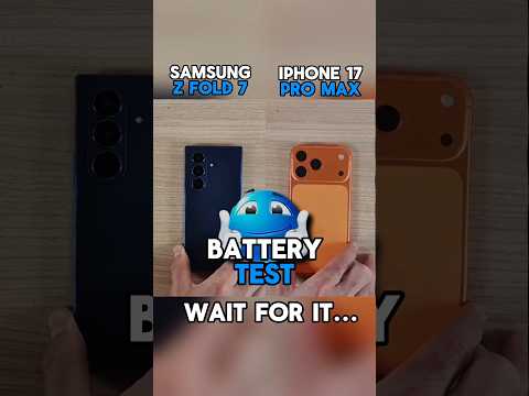 ๐ฅSAMSUNG Z FOLD 7 VS IPHONE 17 PRO MAX BATTERY TEST!!