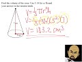Volume Calculations for 3D Shapes