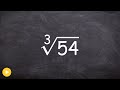 Understanding Cube Roots and Simplification