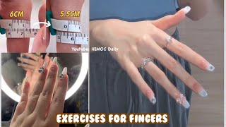 Fingers exercises| elonggate & Silm fingers for girls in 2 weeks ✌️