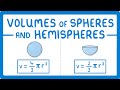 Hemisphere and Sphere Volume Concepts