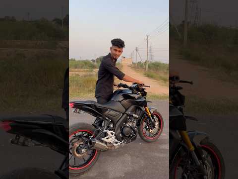 Yamaha Mt15 modified with akrapovic exhaust sound 🔥 normal exhaust v/s akrapovic exhaust 😃 #mt15